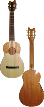 Electroacoustic Venezuelan Cuatro on Cedro wood