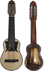 Charango Profesional en madera Jacarand de una sola pieza