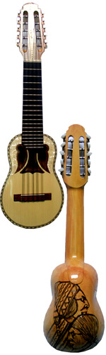 Charango Profesional en madera Naranjillo (Tallado)