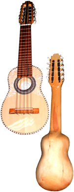 "Orosco" Charango semi profesional en madera Traco