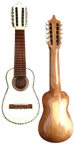 "Orosco" Charango Profesional en madera Naranjillo