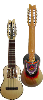 Charango Profesional tallado y pintado Indio