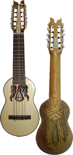 Charango Profesional tallado indio