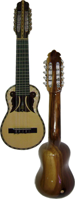 Charango de concierto boca mariposa