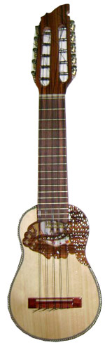 ''H. Cerrudo'' Charango profesional boca indio