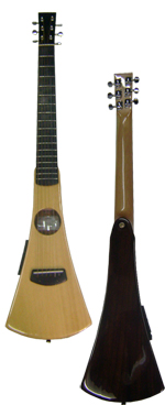 Guitare electroacustique professionnelle spciale pour emmener en voyage en bois de Jacaranda