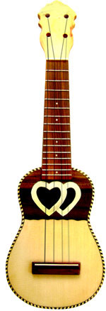 ''Garcia'' Ukulele Profesional Boca Corazones