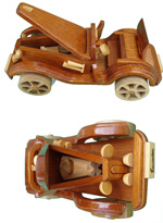 Voiture convertible en bois