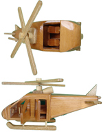 Wood Helicopter