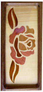 Marquetry Technique Paintings 3 - Rose