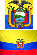 Ecuador Flag to outside
