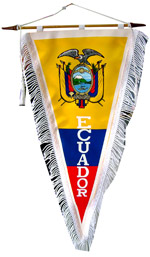 Ecuador Triangular Small Flag