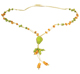 Tagua Necklace - Necktie Rhombus and Perls