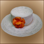 Sombrero de Panam Croshet Natural Adornado para mujer