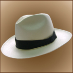 Sombrero de Panam Cuenca - Fedora (Tuis) para hombre (Grado 9-10)