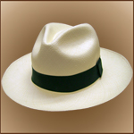 Sombrero de Panam Montecristi - Fedora (Tuis) para Hombre (Grado 11-12)