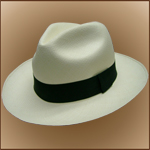 Sombrero de Panam Montecristi - Fedora (Tuis) para Hombre (Grado 13-14)