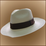 Chapeau Panama Cuenca  Fedora (Tuis) pour Homme (Qualite 3-4)