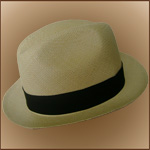 Panama Cuenca Hat - Natural Borsalino for men (Grade 3-4)
