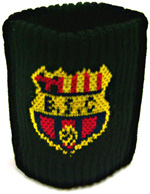 Par de muequeras - Negro Barcelona Sporting Club