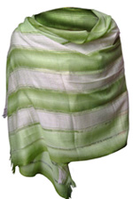 White and green shawl