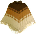 Poncho with neck