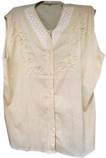 Woman cream color shirt