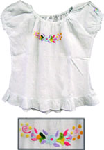 Embroidered blouse for girl - 1